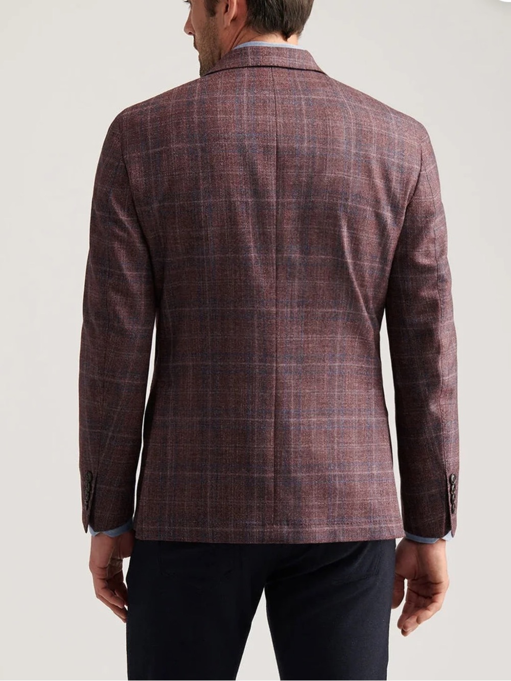 Peter Millar Red Plaid Sport Coat Blazer - Picture 8 of 8